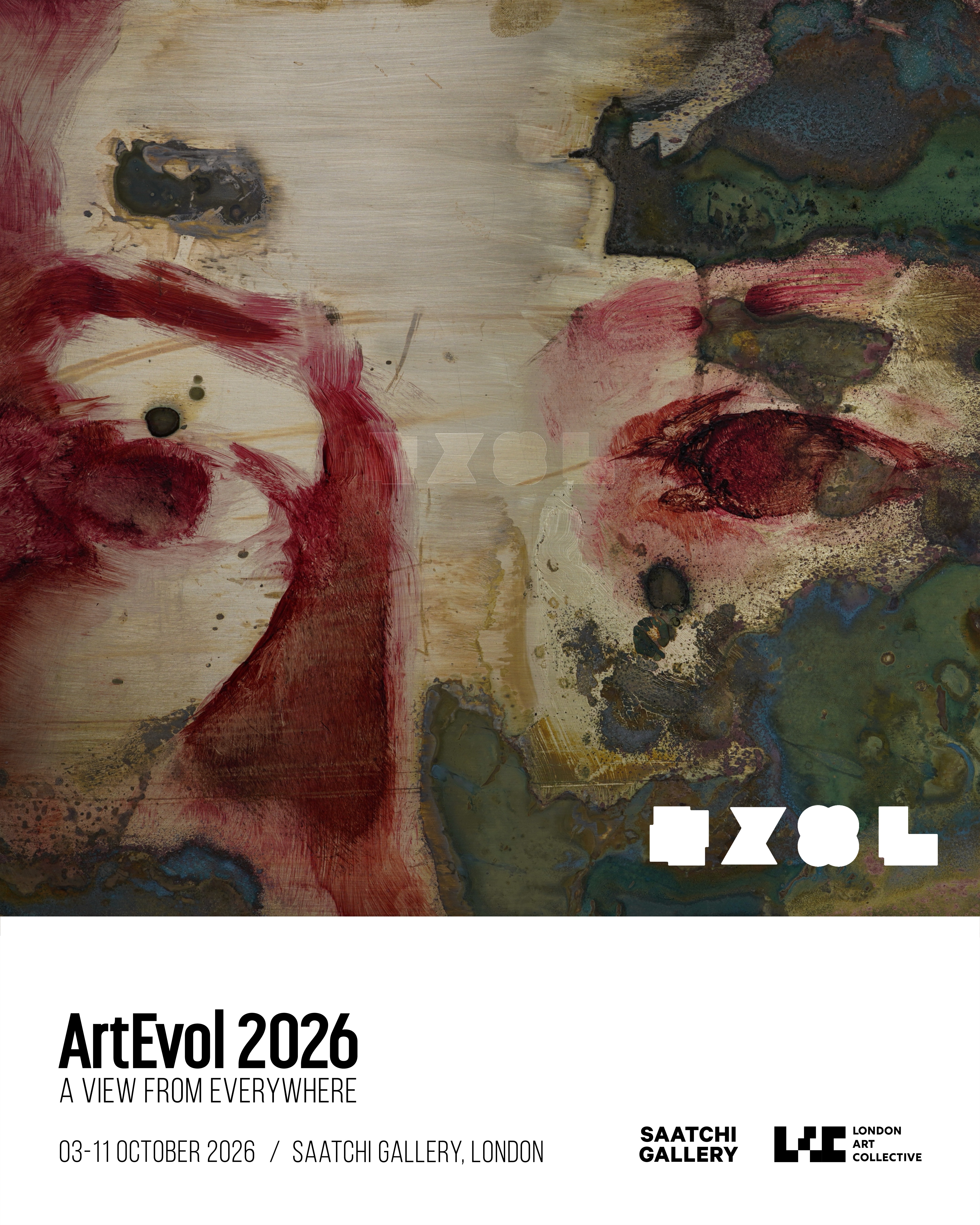 ArtEvol 2026: A View from Everywhere exhibition poster featuring Sparro Chen's work